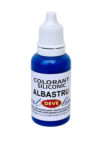 SILICON PENTRU MATRITE - COLORANT PENTRU SILICON ALBASTRU - 20 ML