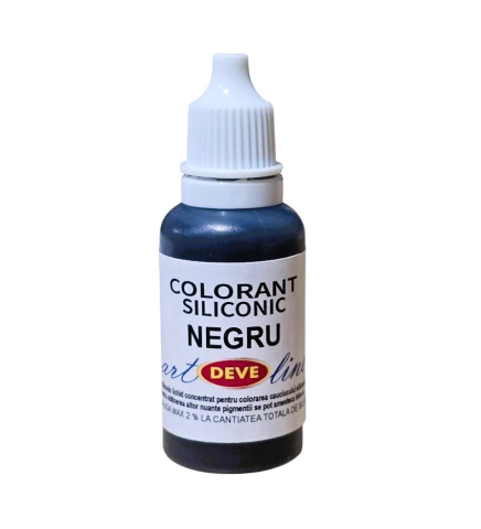 SILICON PENTRU MATRITE - COLORANT PENTRU SILICON NEGRU - 20 ML