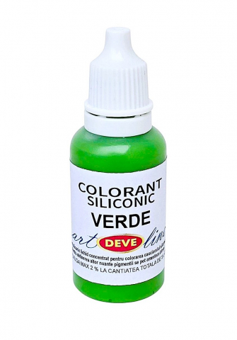 SILICON PENTRU MATRITE - COLORANT PENTRU SILICON VERDE - 20 ML