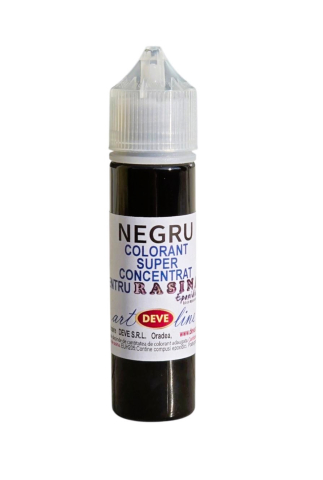 COLORANT PENTRU RASINA EPOXIDICA - COLORANT SUPERCONCENTRAT PENTRU RASINA EPOXIDICA - NEGRU60 ML CU PICURATOR