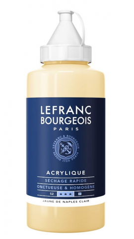 CULORI ACRILICE FINE LEFRANC BOURGEOIS 750 ML - CULORI ACRILICE FINE LEFRANC BOURGEOIS NAPLES YELLOW LIGHT 750 ML