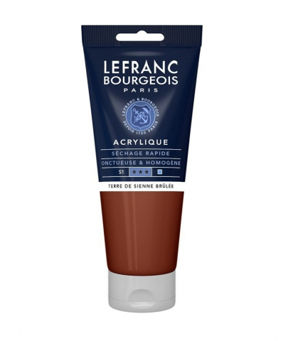 CULORI ACRILICE FINE LEFRANC BOURGEOIS 200 ML - CULORI ACRILICE FINE LEFRANC BOURGEOIS BURNT SIENA -  200 ML