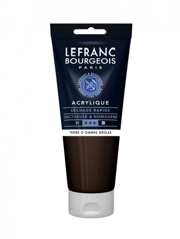 CULORI ACRILICE FINE LEFRANC BOURGEOIS 80 ML - CULORI ACRILICE FINE LEFRANC BOURGEOIS BURNT UMBER - 80 ML