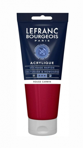 CULORI ACRILICE FINE LEFRANC BOURGEOIS 200 ML - CULORI ACRILICE FINE LEFRANC BOURGEOIS CARMINE RED - 200 ML