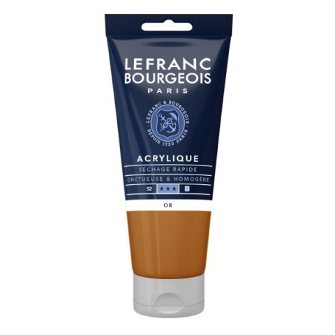 CULORI ACRILICE FINE LEFRANC BOURGEOIS 80 ML - CULORI ACRILICE FINE LEFRANC BOURGEOIS GOLD -  80 ML