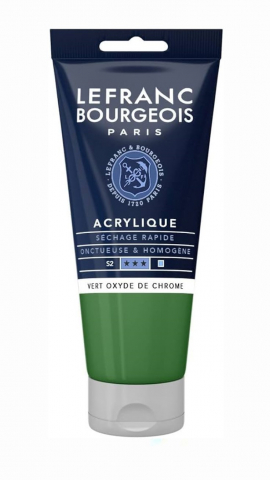 CULORI ACRILICE FINE LEFRANC BOURGEOIS 200 ML - CULORI ACRILICE FINE LEFRANC BOURGEOIS GREEN OXID CHROMIUM-  200 ML