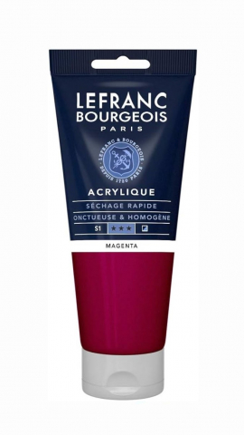 CULORI ACRILICE FINE LEFRANC BOURGEOIS 80 ML - CULORI ACRILICE FINE LEFRANC BOURGEOIS MAGENTA - 80 ML