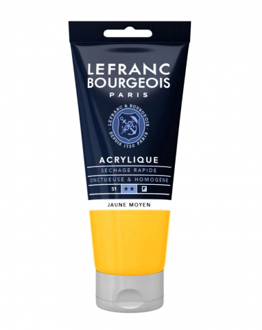 CULORI ACRILICE FINE LEFRANC BOURGEOIS MEDIUM YELLOW -  80 ML