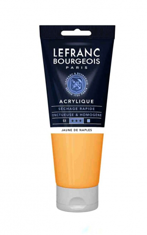 CULORI ACRILICE FINE LEFRANC BOURGEOIS 200 ML - CULORI ACRILICE FINE LEFRANC BOURGEOIS NAPLES YELLOW -  200 ML