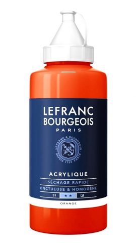 CULORI ACRILICE FINE LEFRANC BOURGEOIS 750 ML - CULORI ACRILICE FINE LEFRANC BOURGEOIS ORANGE -  750 ML