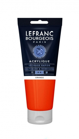 CULORI ACRILICE FINE LEFRANC BOURGEOIS 80 ML - CULORI ACRILICE FINE LEFRANC BOURGEOIS ORANGE -  80 ML