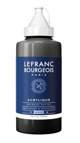 CULORI ACRILICE FINE LEFRANC BOURGEOIS 750 ML - CULORI ACRILICE FINE LEFRANC BOURGEOIS PAYNE'S GREY - 750 ML