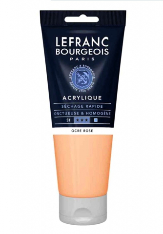 CULORI ACRILICE FINE LEFRANC BOURGEOIS 80 ML - CULORI ACRILICE FINE LEFRANC BOURGEOIS PINK OCHRE - 80 ML