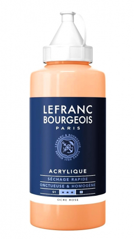 CULORI ACRILICE FINE LEFRANC BOURGEOIS 750 ML - CULORI ACRILICE FINE LEFRANC BOURGEOIS PINK OCHRE -  750 ML
