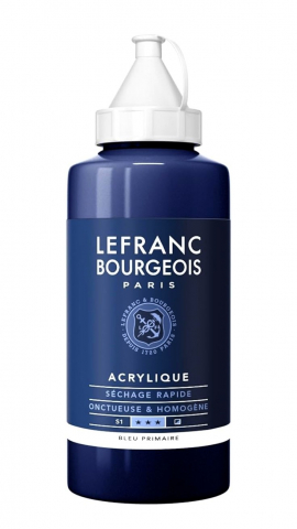 CULORI ACRILICE FINE LEFRANC BOURGEOIS 750 ML - CULORI ACRILICE FINE LEFRANC BOURGEOIS PRIMARY BLUE -  750 ML