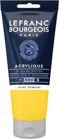 CULORI ACRILICE FINE LEFRANC BOURGEOIS 80 ML - CULORI ACRILICE FINE LEFRANC BOURGEOIS PRIMARY YELLOW - 80 ML