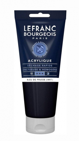CULORI ACRILICE FINE LEFRANC BOURGEOIS 200 ML - CULORI ACRILICE FINE LEFRANC BOURGEOIS PRUSSIAN BLUE -  200 ML