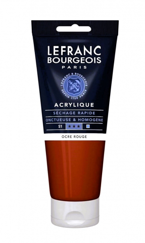 CULORI ACRILICE FINE LEFRANC BOURGEOIS 80 ML - CULORI ACRILICE FINE LEFRANC BOURGEOIS RED OCHRE -  80 ML