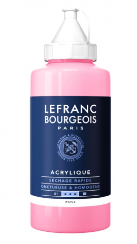 CULORI ACRILICE FINE LEFRANC BOURGEOIS 750 ML - CULORI ACRILICE FINE LEFRANC BOURGEOIS ROSE - 750 ML