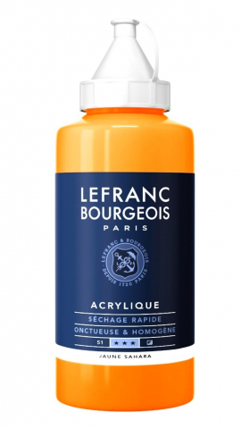 CULORI ACRILICE FINE LEFRANC BOURGEOIS 750 ML - CULORI ACRILICE FINE LEFRANC BOURGEOIS  SAHARA YELLOW - 750 ML