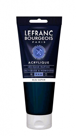 CULORI ACRILICE FINE LEFRANC BOURGEOIS 200 ML - CULORI ACRILICE FINE LEFRANC BOURGEOIS SAPPHIRE BLUE 200 ML