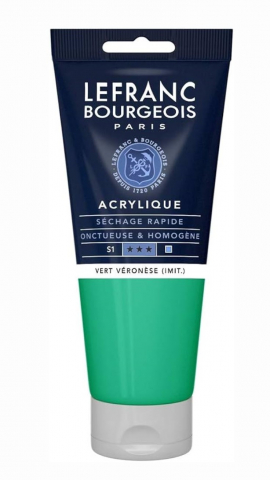 CULORI ACRILICE FINE LEFRANC BOURGEOIS 80 ML - CULORI ACRILICE FINE LEFRANC BOURGEOIS VERONESE GREEN SHADE -  80 ML