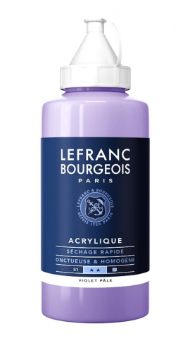 CULORI ACRILICE FINE LEFRANC BOURGEOIS 750 ML - CULORI ACRILICE FINE LEFRANC BOURGEOIS VIOLET PALE -  750 ML