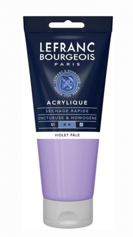 CULORI ACRILICE FINE LEFRANC BOURGEOIS 80 ML - CULORI ACRILICE FINE LEFRANC BOURGEOIS VIOLET PALE - 80 ML