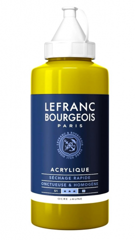 CULORI ACRILICE FINE LEFRANC BOURGEOIS 750 ML - CULORI ACRILICE FINE LEFRANC BOURGEOIS YELLOW OCHRE - 750 ML