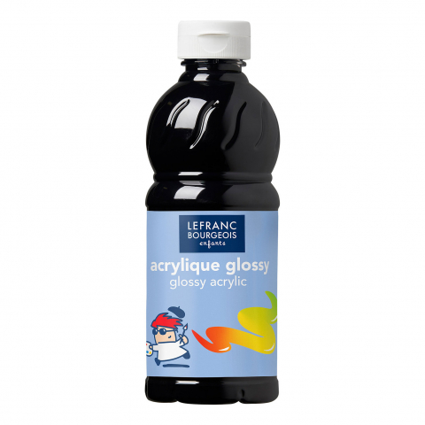 PICTURA - CULORI ACRILICE LUCIOASE  500 ML - BLACK