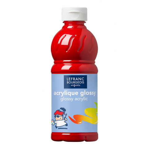 CULORI ACRILICE LUCIOASE  500 ML - BRIGHT RED