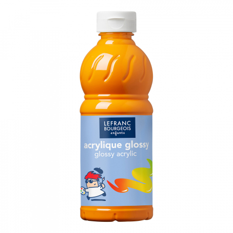 PICTURA - CULORI ACRILICE LUCIOASE  500 ML - BRILLIANT YELLOW