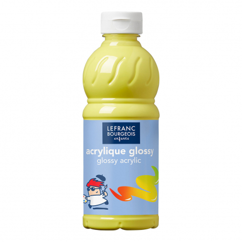 PICTURA - CULORI ACRILICE LUCIOASE  500 ML - LEMON YELLOW