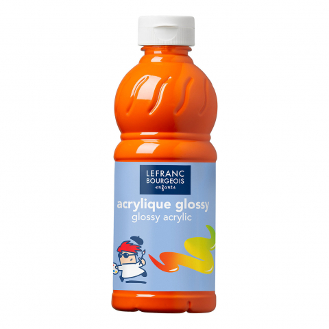 CULORI ACRILICE LUCIOASE LEFRANC BOURGEOIS 500 ML - CULORI ACRILICE LUCIOASE  500 ML - ORANGE