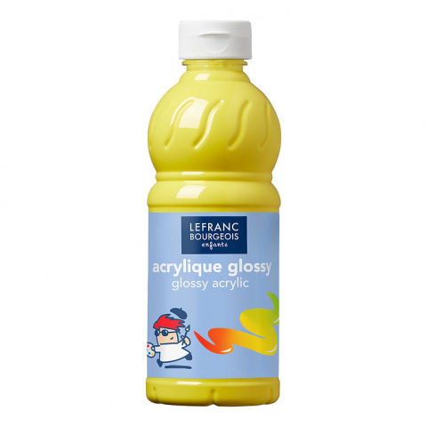 CULORI ACRILICE LUCIOASE LEFRANC BOURGEOIS 500 ML - CULORI ACRILICE LUCIOASE  500 ML - PRIMAR YELLOW