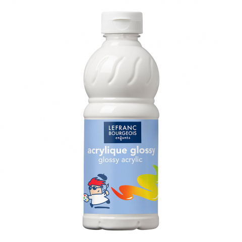 CULORI ACRILICE LUCIOASE LEFRANC BOURGEOIS 500 ML - CULORI ACRILICE LUCIOASE  500 ML - WHITE