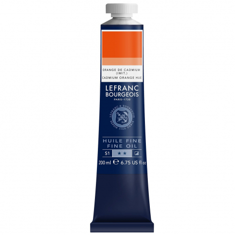 CULORI ULEI PICTURA FINE LEFRANC BOURGEOIS 200 ML - CULORI ULEI PICTURA 200 ML - CADMIUM ORANGE HUE