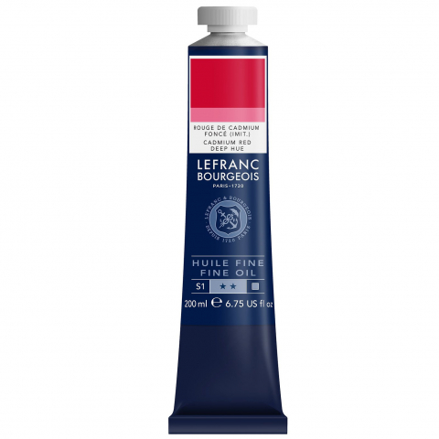 CULORI ULEI PICTURA FINE LEFRANC BOURGEOIS 200 ML - CULORI ULEI PICTURA 200 ML - CADMIUM RED DEEP HUE
