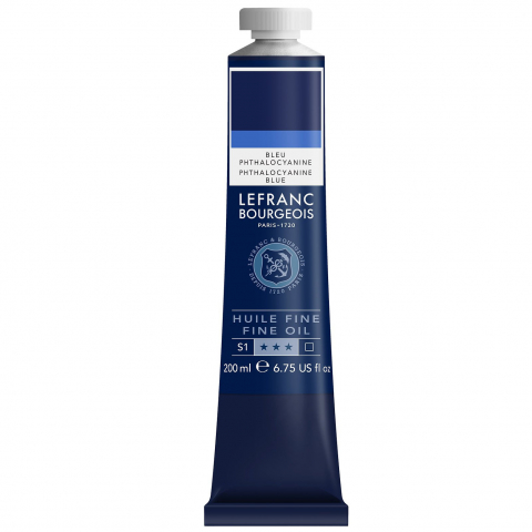 CULORI ULEI PICTURA FINE LEFRANC BOURGEOIS 200 ML - CULORI ULEI PICTURA 200 ML - PHTHALOCYAINE BLUE