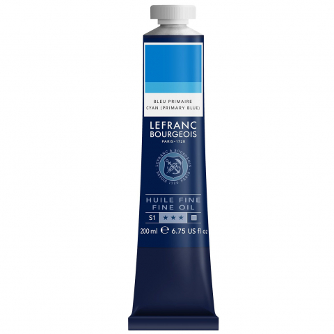 CULORI ULEI PICTURA FINE LEFRANC BOURGEOIS 200 ML - CULORI ULEI PICTURA 200 ML - PRIMARY BLUE