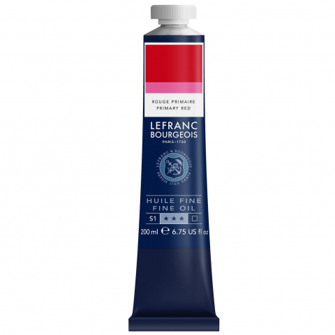 CULORI ULEI PICTURA FINE LEFRANC BOURGEOIS 200 ML - CULORI ULEI PICTURA 200 ML - PRIMARY RED