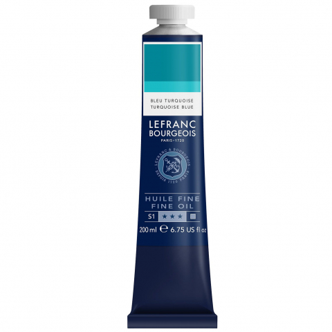 CULORI ULEI PICTURA FINE LEFRANC BOURGEOIS 200 ML - CULORI ULEI PICTURA 200 ML - TURQUOISE BLUE