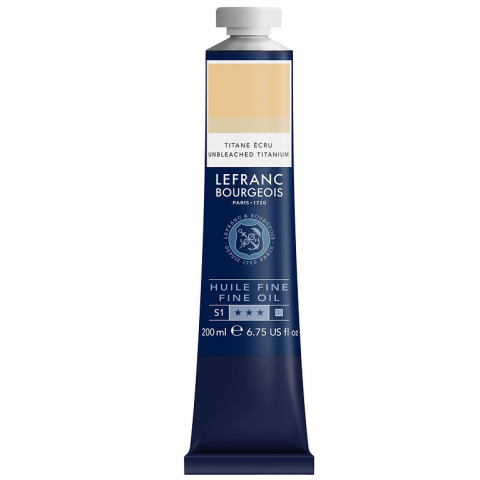 CULORI ULEI PICTURA FINE LEFRANC BOURGEOIS 200 ML - CULORI ULEI PICTURA 200 ML - UNBLEACHED TITANIUM