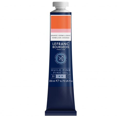 CULORI ULEI PICTURA FINE LEFRANC BOURGEOIS 200 ML - CULORI ULEI PICTURA 200 ML - VERMILION ORANGE
