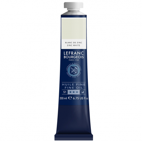 CULORI ULEI PICTURA FINE LEFRANC BOURGEOIS 200 ML - CULORI ULEI PICTURA 200 ML - ZINC WHITE