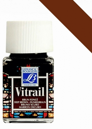 PICTURA - CULORI VITRALIU LEFRANC BOURGEOIS - DEEP BROWN 50 ML
