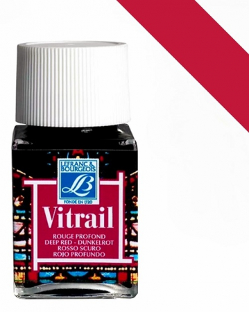 PICTURA - CULORI VITRALIU LEFRANC  BOURGEOIS - DEEP RED 50 ML