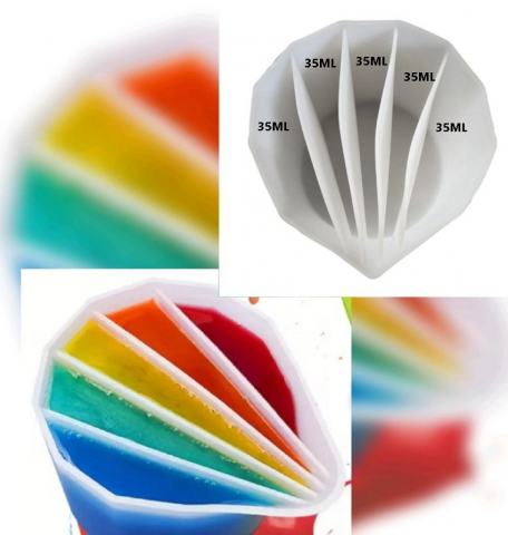 CUPA SILICON DE TURNARE CU SEPARATOARE - CUPA SILICON DE TURNARE CU 5 SEPARATOARE