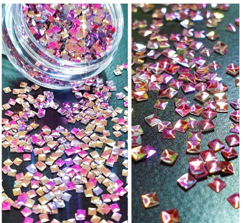 GLITTER HOLOGRAPHIC 3D - GLITTER HOLOGRAPHIC 3D PATRAT ROZ - 4 GR
