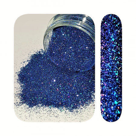 GLITTER-SCLIPICI - GLITTER HOLOGRAPHIC - CARIBEAN BLUE 50 GR